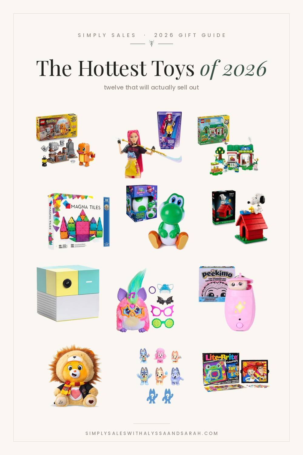 The hottest toys of 2026 including the first LEGO Pokemon set, Hatchin Yoshi, LEGO Snoopy's Doghouse, Nex Playground, Furby Vibes and Peekimo
