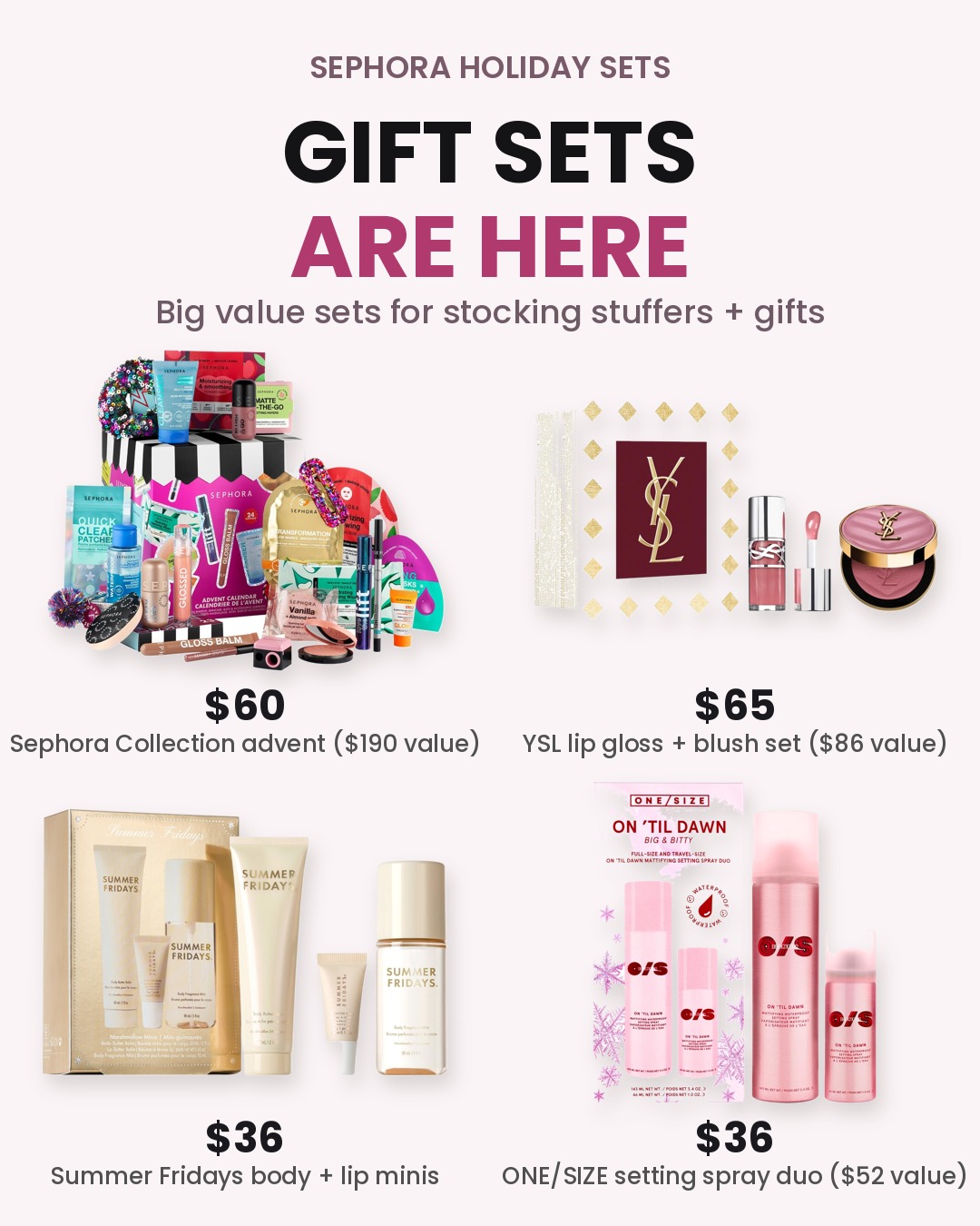 Sephora Holiday Gift Sets