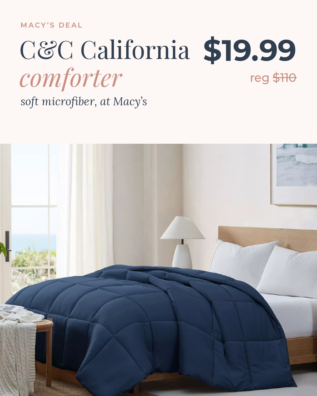 C&C California soft microfiber comforter