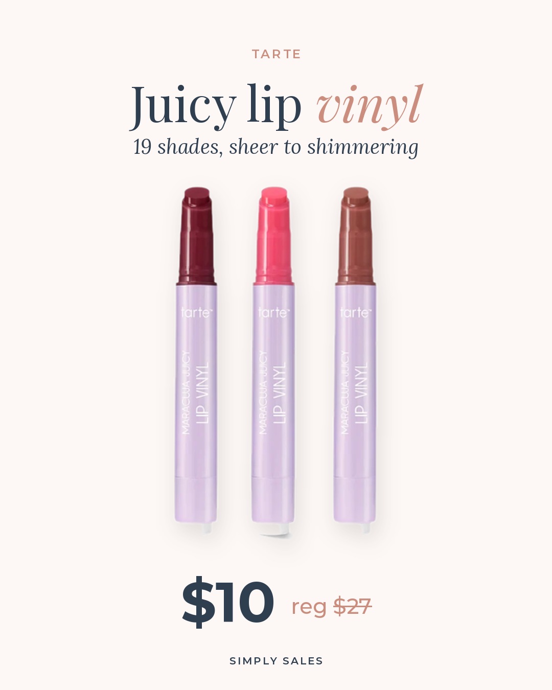 tarte Maracuja juicy lip vinyl