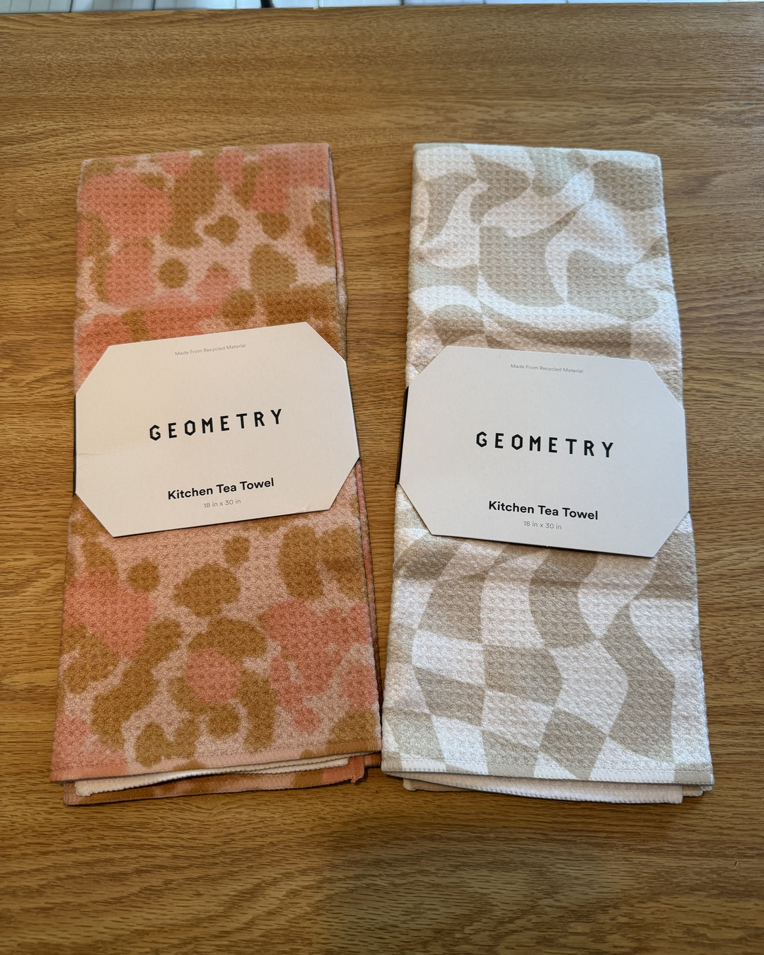 GEOMETRY Kitchen Tea Towels, 2-Pack