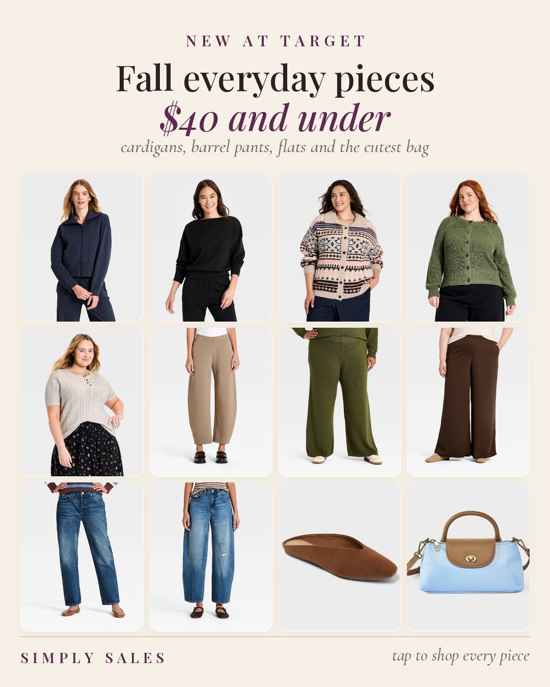 Target fall everyday pieces $40 and under