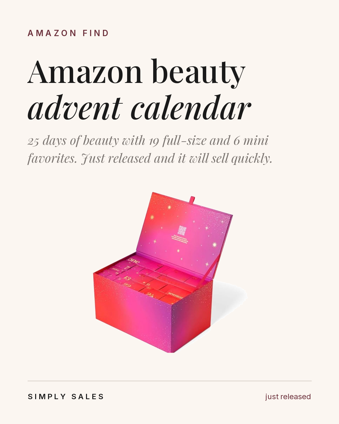 Amazon Beauty Advent Calendar 2026, 25 days