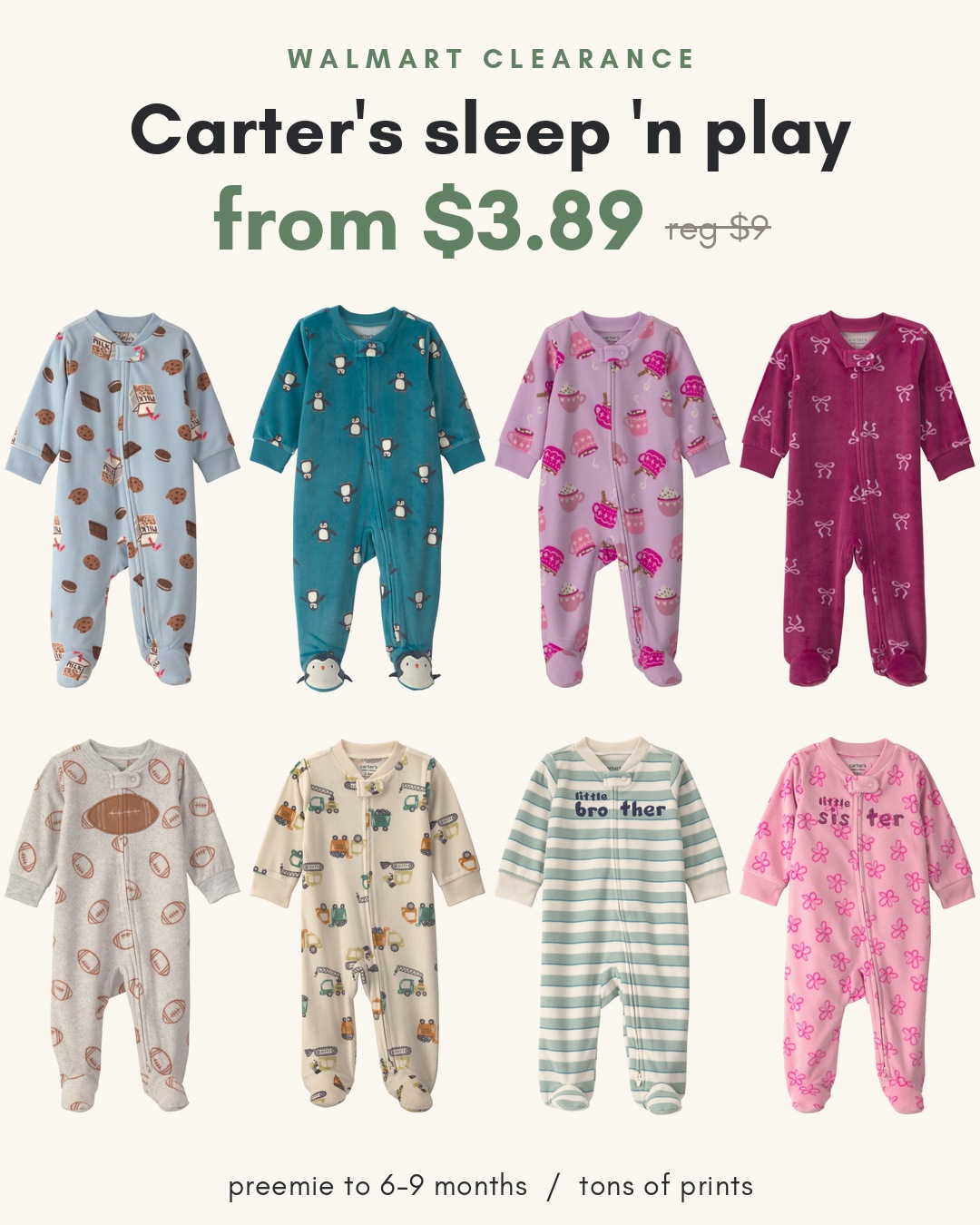 Carter's Child of Mine sleep 'n play from $3.89