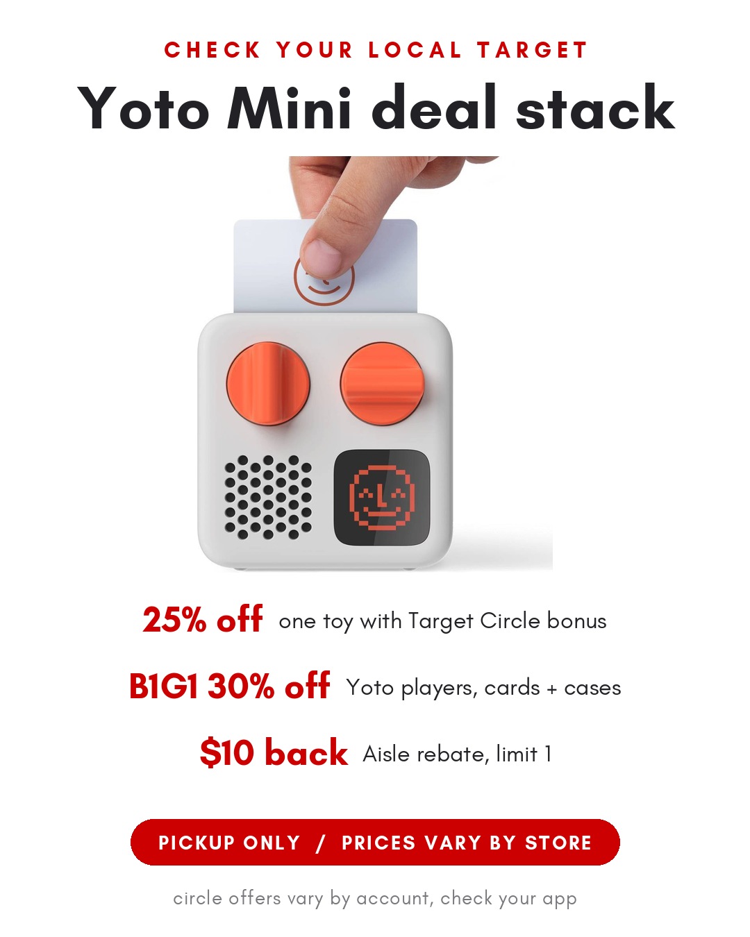 Yoto Mini deal stack at Target
