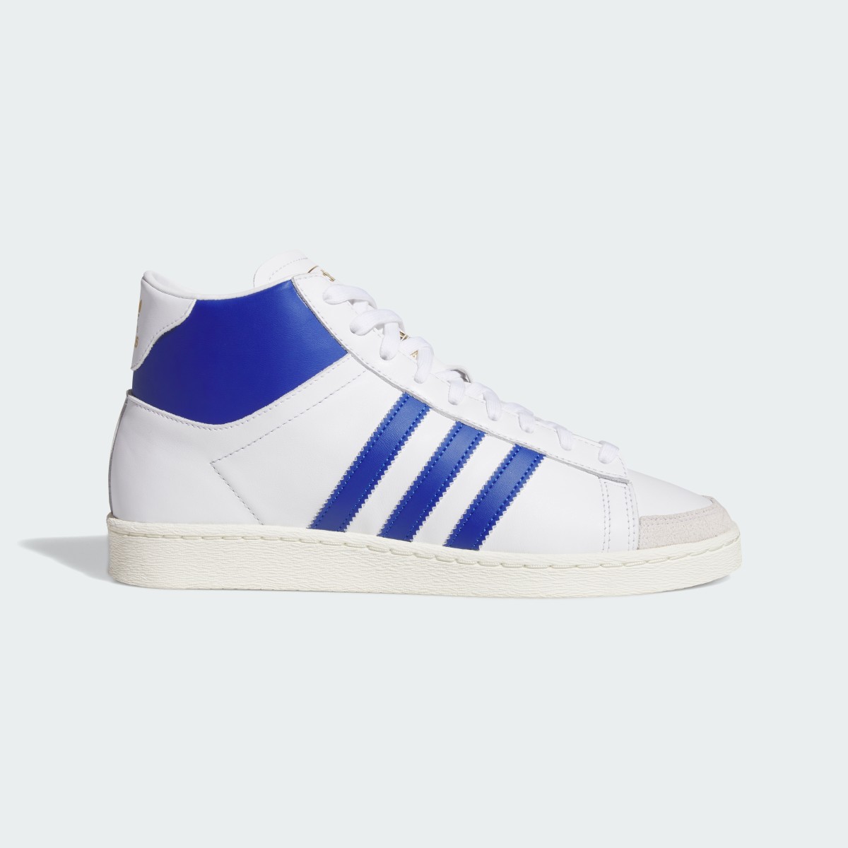 adidas Women's Jabbar Hi Shoes in Cloud White / Blue