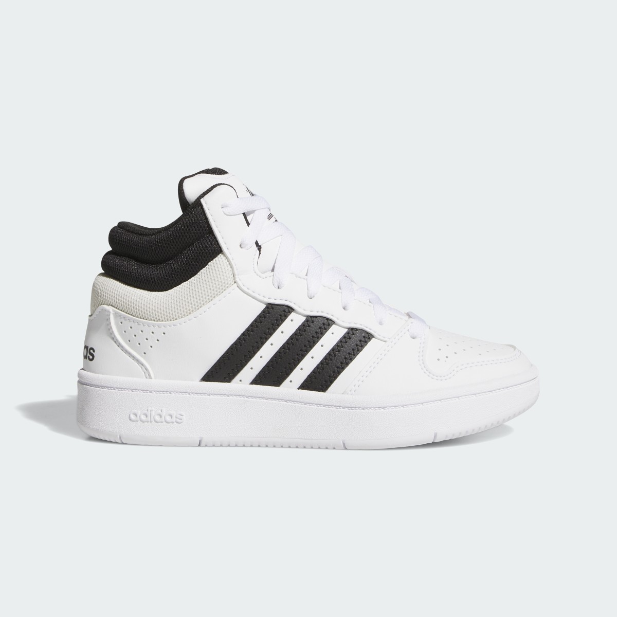 adidas Hoops Mid Classic Kids' Shoes in Cloud White / Core Black