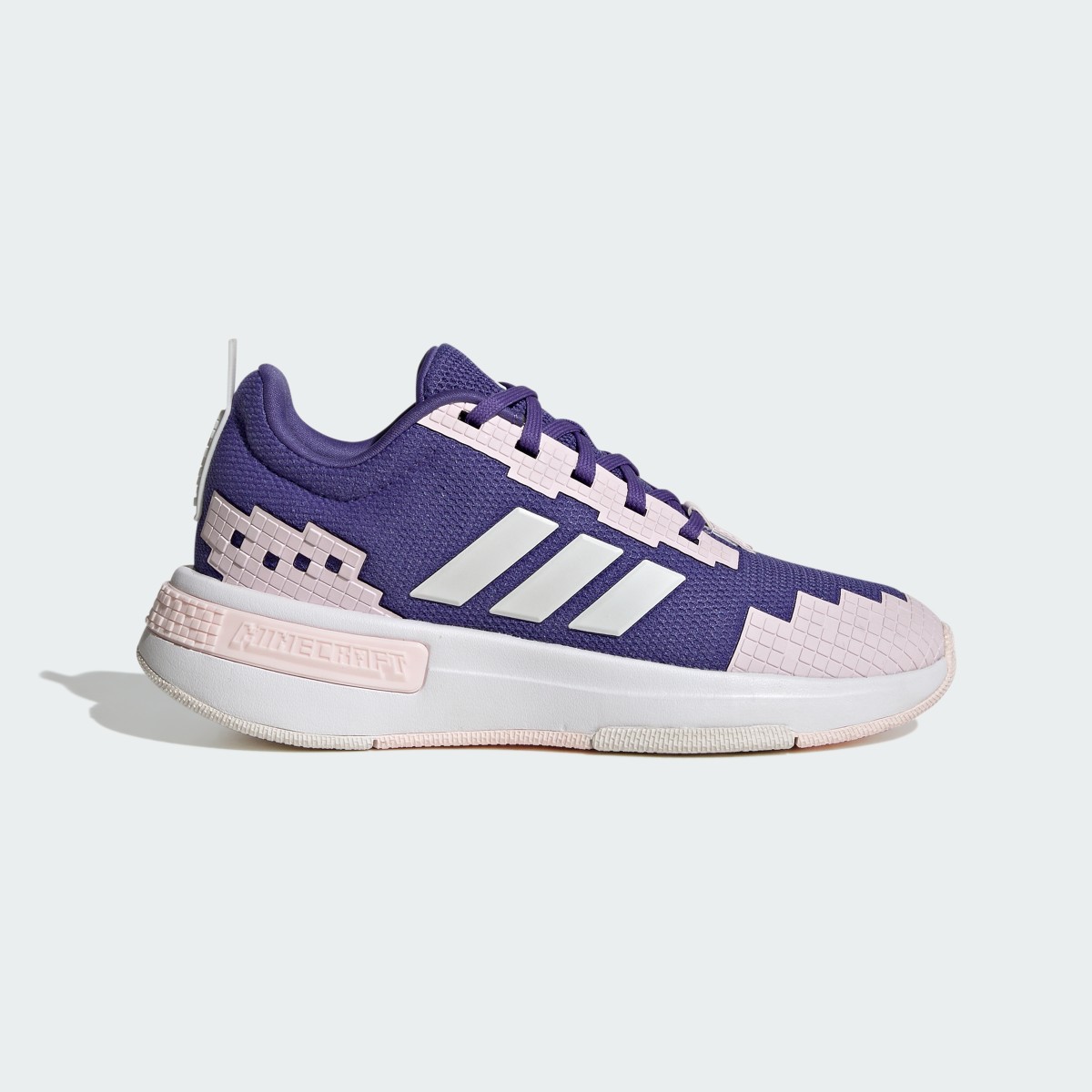 adidas x Minecraft Pro Junior Shoes in Purple / Distilled Pink