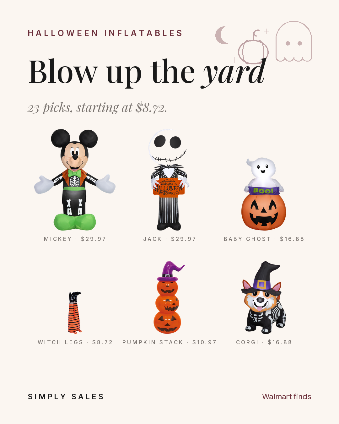 Halloween inflatables, 23 picks starting at $8.72